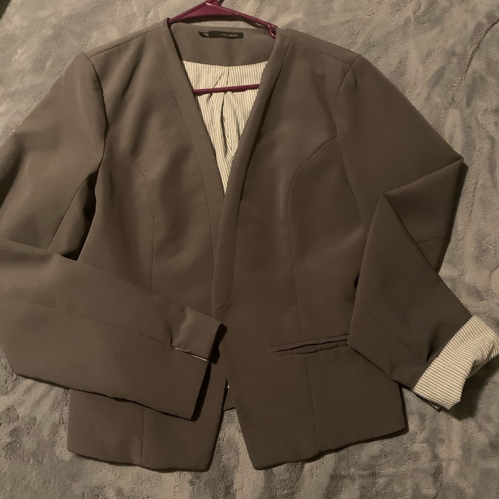Maurices Grey Blazer Jacket, Size L